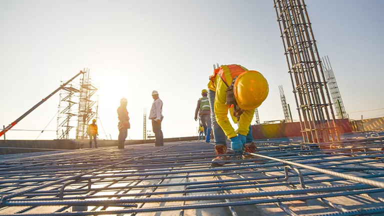 Crane lifting works on a Primary Group project